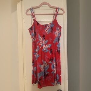 American Eagle Outfitters Red and Blue Dress NWOT
